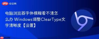 电脑浏览器字体模糊看不清怎么办 Windows调整ClearType文字清晰度【设置】
