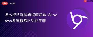 怎么把IE浏览器彻底卸载 Windows系统移除IE功能步骤