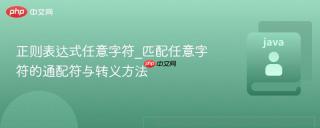 正则表达式任意字符_匹配任意字符的通配符与转义方法