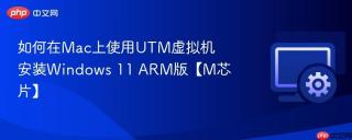 如何在mac上使用utm虚拟机安装windows 11 arm版【m芯片】