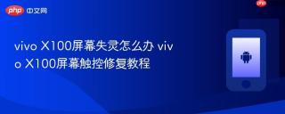 vivo X100屏幕失灵怎么办 vivo X100屏幕触控修复教程