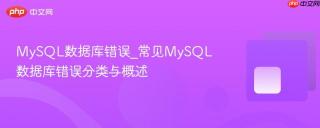 MySQL数据库错误_常见MySQL数据库错误分类与概述