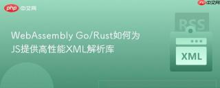 WebAssembly Go/Rust如何为JS提供高性能XML解析库