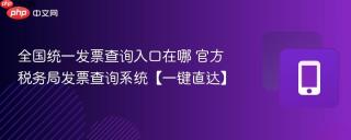 全国统一发票查询入口在哪 官方税务局发票查询系统【一键直达】