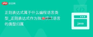 正则表达式属于什么编程语言类型_正则表达式作为独立模式语言的类型归属