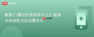 魅族21震动反馈变弱怎么办 魅族手机线性马达设置优化