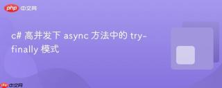 c# 高并发下 async 方法中的 try-finally 模式