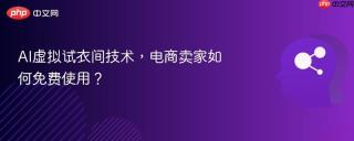 AI虚拟试衣间技术，电商卖家如何免费使用？