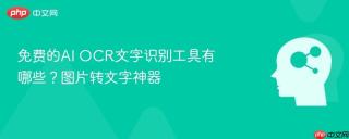 免费的AI OCR文字识别工具有哪些？图片转文字神器