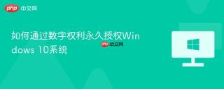 如何通过数字权利永久授权windows 10系统