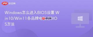 windows怎么进入bios设置 win10/win11各品牌电脑进bios方法
