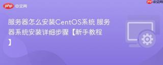 服务器怎么安装CentOS系统 服务器系统安装详细步骤【新手教程】