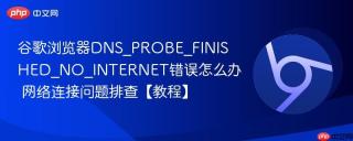 谷歌浏览器DNS_PROBE_FINISHED_NO_INTERNET错误怎么办 网络连接问题排查【教程】