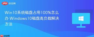 Win10系统磁盘占用100%怎么办 Windows10磁盘高负载解决方法