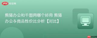 熊猫办公和千图网哪个好用 熊猫办公与竞品性价比分析【对比】