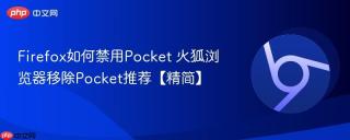 Firefox如何禁用Pocket 火狐浏览器移除Pocket推荐【精简】
