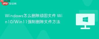 Windows怎么删除顽固文件 Win10/Win11强制删除文件方法