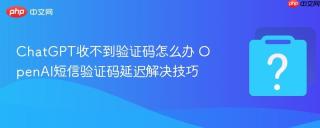 chatgpt收不到验证码怎么办 openai短信验证码延迟解决技巧