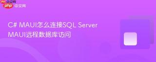 C# MAUI怎么连接SQL Server MAUI远程数据库访问