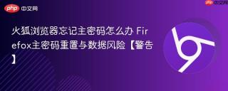 火狐浏览器忘记主密码怎么办 Firefox主密码重置与数据风险【警告】