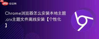 Chrome浏览器怎么安装本地主题 .crx主题文件离线安装【个性化】