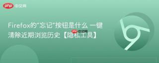 Firefox的“忘记”按钮是什么 一键清除近期浏览历史【隐私工具】