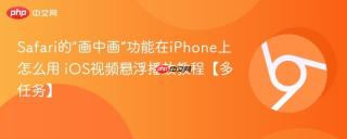 Safari的“画中画”功能在iPhone上怎么用 iOS视频悬浮播放教程【多任务】