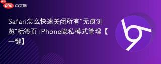 Safari怎么快速关闭所有“无痕浏览”标签页 iPhone隐私模式管理【一键】