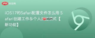 iOS17的Safari配置文件怎么用 Safari创建工作与个人浏览模式【新功能】