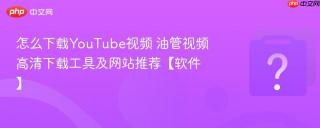 怎么下载YouTube视频 油管视频高清下载工具及网站推荐【软件】