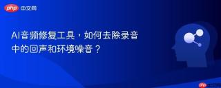 AI音频修复工具，如何去除录音中的回声和环境噪音？