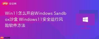 win11怎么开启windows sandbox沙盒 windows11安全运行风险软件方法