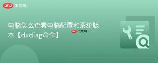 电脑怎么查看电脑配置和系统版本【dxdiag命令】