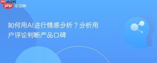 如何用AI进行情感分析？分析用户评论判断产品口碑