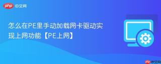 怎么在PE里手动加载网卡驱动实现上网功能【PE上网】