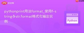 pythonprint用法format_使用f-string与str.format格式化输出实例