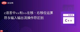 c语言中左移、右移位运算符与输入输出流操作符区别