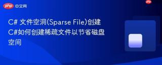 C# 文件空洞(Sparse File)创建 C#如何创建稀疏文件以节省磁盘空间