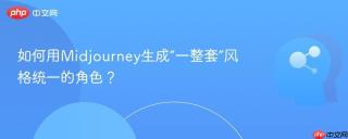 如何用Midjourney生成“一整套”风格统一的角色？
