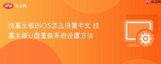 技嘉主板BIOS怎么设置中文 技嘉主板U盘重装系统设置方法