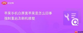 苹果手机白屏黑苹果是怎么回事 强制重启及刷机修复