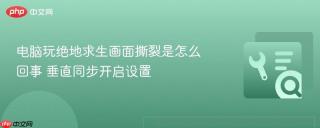 电脑玩绝地求生画面撕裂是怎么回事 垂直同步开启设置