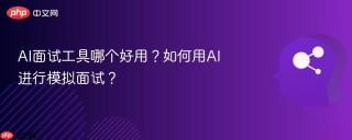 AI面试工具哪个好用？如何用AI进行模拟面试？