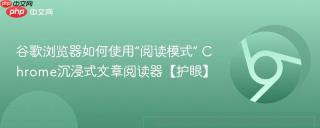 谷歌浏览器如何使用“阅读模式” Chrome沉浸式文章阅读器【护眼】