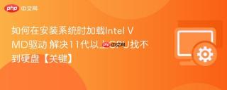 如何在安装系统时加载Intel VMD驱动 解决11代以上CPU找不到硬盘【关键】