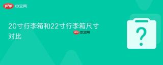 20寸行李箱和22寸行李箱尺寸对比