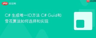 C# 生成唯一ID方法 C# Guid和雪花算法如何选择和实现