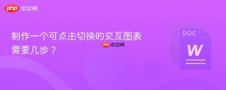 制作一个可点击切换的交互图表需要几步？