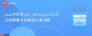 java字符串join_String.join()方法拼接集合与数组元素详解