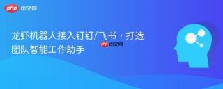 龙虾机器人接入钉钉/飞书，打造团队智能工作助手